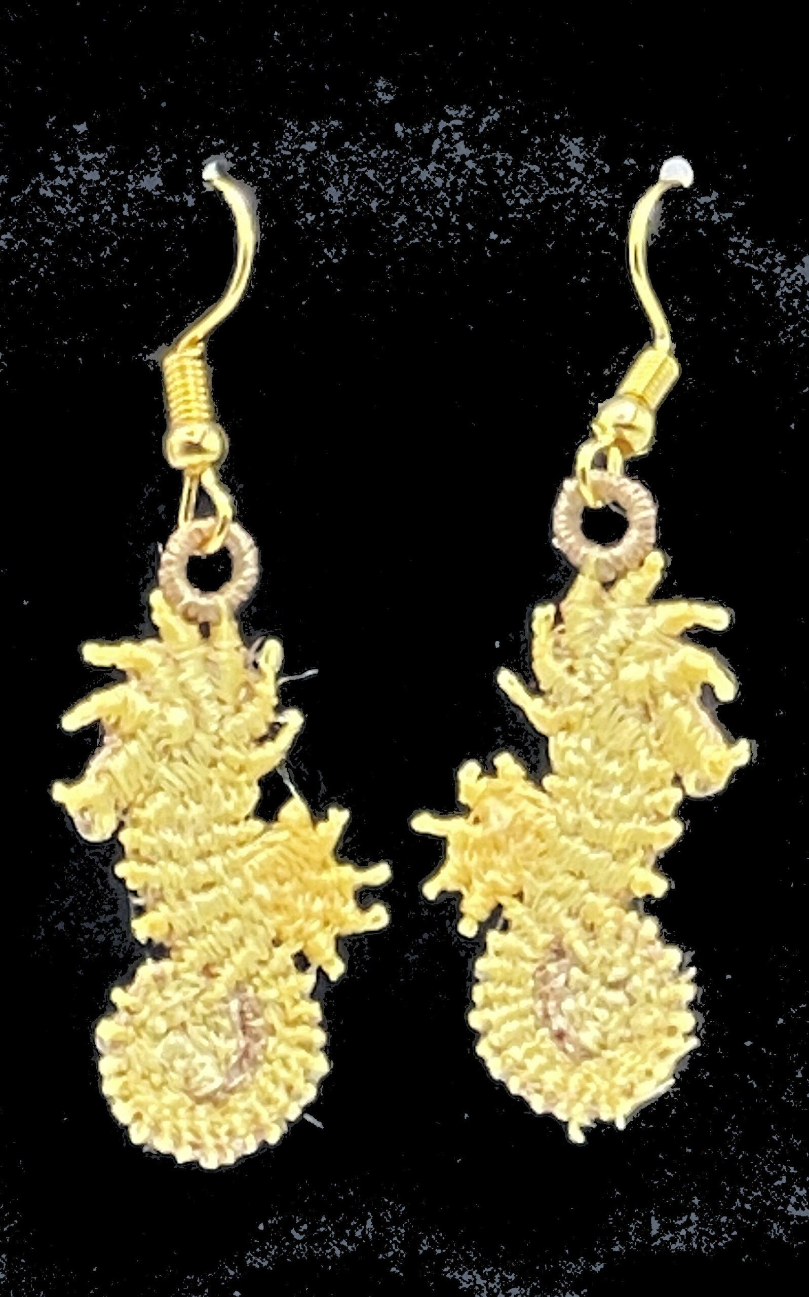 Seahorse Embroidered Earrings