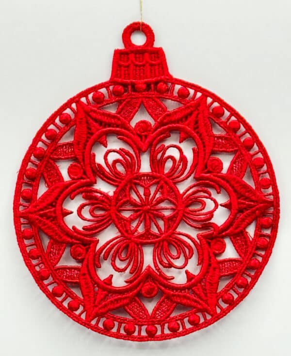 Christmas Tree Embroidered Ornaments - Image 2