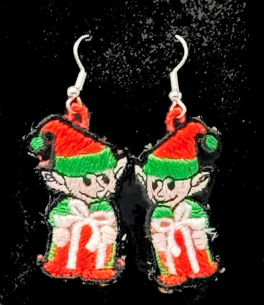 Elf Embroidered Earrings