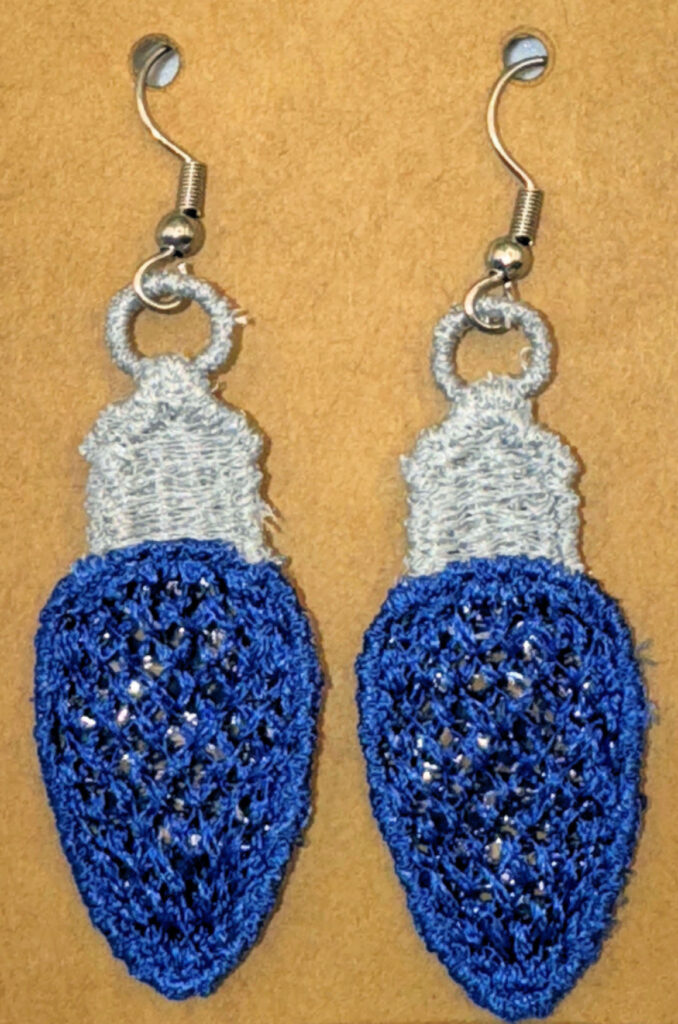 Christmas Light Bulb Earrings