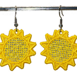 Sunshine Embroidered Earrings