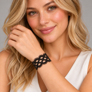 Emroidered Lace Bracelet